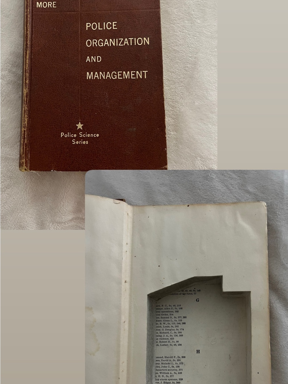 Book with hidden compartment (heavily used, note flaws in photos)